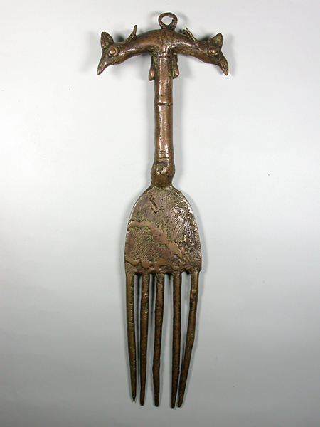 Латунный гребень comb из Бенина