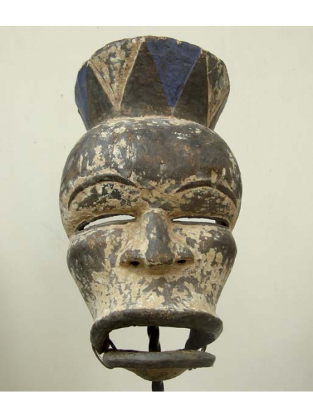 Африканская маска с подвижной челюстью Idiok Ekpo