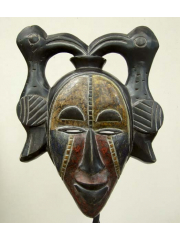 Африканская маска народности Ogoni (Нигерия) с птицами 