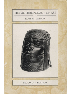 Книга «Anthropology of Art» [Robert Layton]