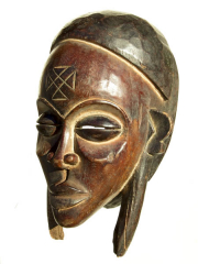 Красивая африканская маска народности Chokwe 