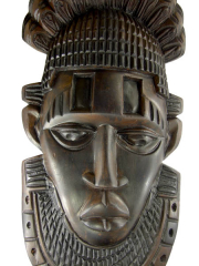 Панно, изображающее известную маску из Бенина Edo peoples, Iyoba