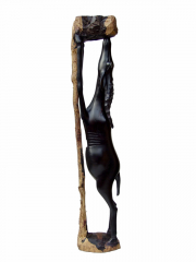 Фигурка черной газели из африканского дуба. Сделано в Кении
