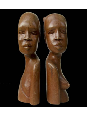 Пара африканских статуэток из дерева "Неразлучники"