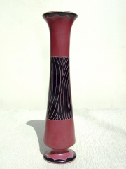 Африканская ваза из натурального камня серии "Красное и синее"