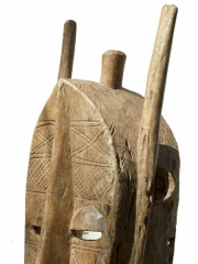 Африканская маска Bamana Hyena Kore [Мали], 47 см 