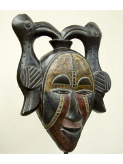 Африканская маска народности Ogoni (Нигерия) с птицами 