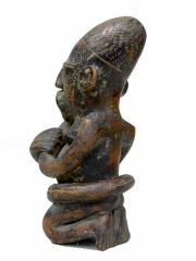 Декоративная статуэтка из глины народа Mangbetu