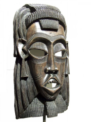 Две настенные декоративные африканские маски "Двое"