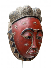 Церемониальная маска Baule Goli Kpwan [Кот-д'Ивуар]