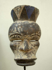 Африканская маска с подвижной челюстью Idiok Ekpo