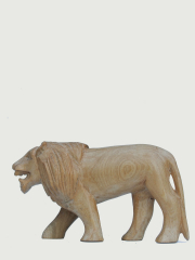 Фигурка африканского льва из дерева, длина 14 см