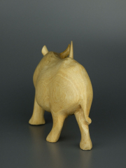 Статуэтка носорога из дерева. Сделана в Африке (Кения)