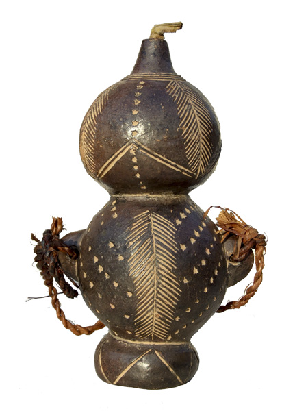 Африканская керамическая масляная лампа народности Tikar, Камерун