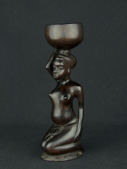 Статуэтка африканской женщины из эбенового дерева "Хозяюшка" 