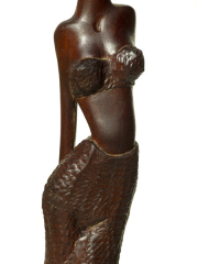 Статуэтка африканской женщины "Надо подумать", Кения