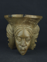Африканская скульптура из дерева чаша "Единство"