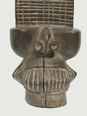 Шлем наголовник Night Society Mask. Страна происхождения Камерун. Материал дерево. 