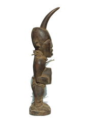 Фетиш Power Horn народности Bakongo из Конго с рогом