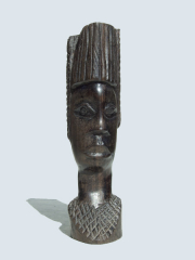 Купить статуэтку бюст африканской девушки из эбенового дерева