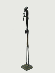 Бронзовая африканская статуэтка мужчины "Товарищ время"