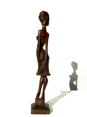 Статуэтка африканской женщины "Надо подумать", Кения