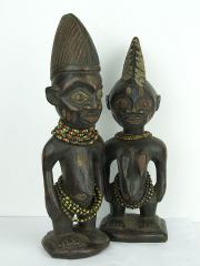 Купить пару близнецов кукол статуэтки Yoruba Ibeji