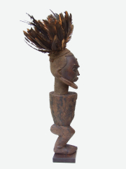 Африканская статуэтка фетиш народности Bateke на одной ноге