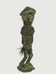 Статуэтка-фетиш народности Bakongo - женщина обмотанная веревкой