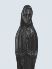 Африканская декоративная статуэтка "Дева Мария" из черного дерева