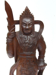 Статуэтка "Чжан Фэй" из красного дерева