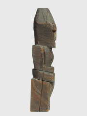 Фигура домового из дерева народности Вепсы