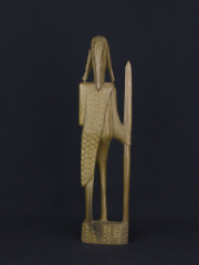 Статуэтка воина масая из твердой породы дерева (Кения)