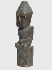Фигура домового из дерева народности Вепсы