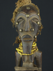Африканский фетиш Songye Power Horn из Конго