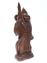 Статуэтка "Чжан Фэй" из красного дерева