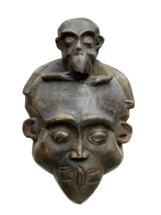 Ритуальная маска обезьяны Bulu 