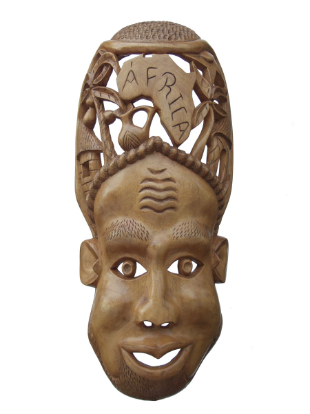 Настенная декоративная маска "Белая Африка"