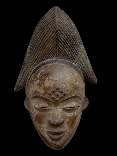 Эффектная и выразительная африканская маска из Габона Punu