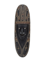 Настенная маска народности Chambri. Страна происхождения Папуа Новая Гвинея (Океания). Материал дерево, краска, раковины. Высота 55 см. 
