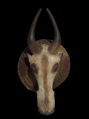 Африканская маска буйвола Babanki, страна происхождения Камерун