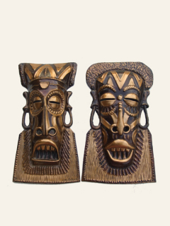 Маски из металла "Chokwe" [Замбия], 35 см