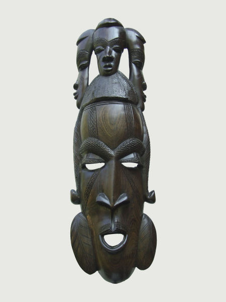Настенная африканская маска из эбенового дерева "Сундьята"