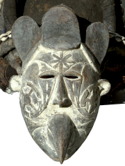 Африканская маска шлем Igbo из Нигерии 