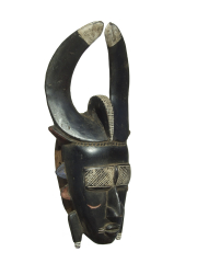 Ритуальная маска народности Jimini. Страна происхождения - Кот-д'Ивуар