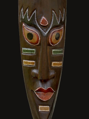 Деревянная маска из Индонезии "Богиня" 