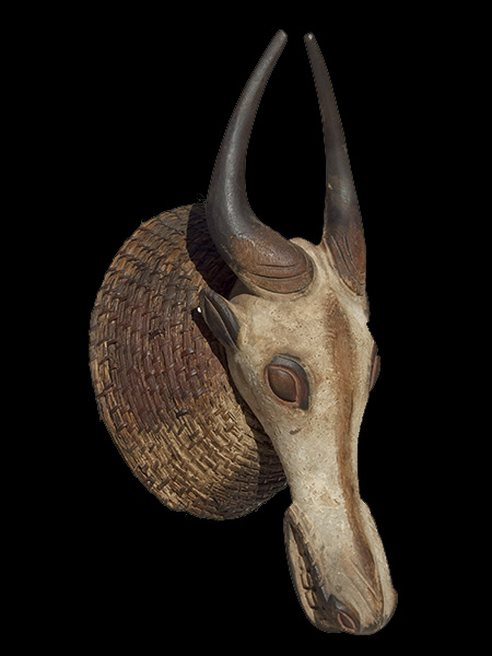 Африканская маска буйвола Babanki, страна происхождения Камерун