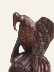 Декоративная африканская настенная маска из красного дерева "Полет"