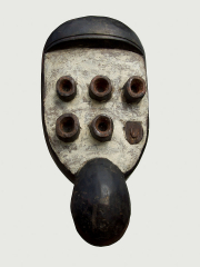 Ритуальная маска народности Grebo. Страна происхождения - Кот-д'Ивуар