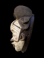 Ритуальная африканская маска народности Punu или Tsanghi